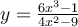 y= \frac{6x^3-1}{4x^2-9}