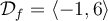 \mathcal{D}_f=\langle-1,6\rangle
