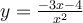 y= \frac{-3x-4}{x^2}
