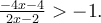 \frac{-4x-4}{2x-2}> -1.