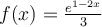 f(x)=\frac{e^{1-2x}}{3}