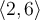 \langle 2,6\rangle