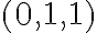 (0,1,1)
