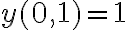 y(0,1)=1