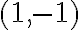 (1,-1)