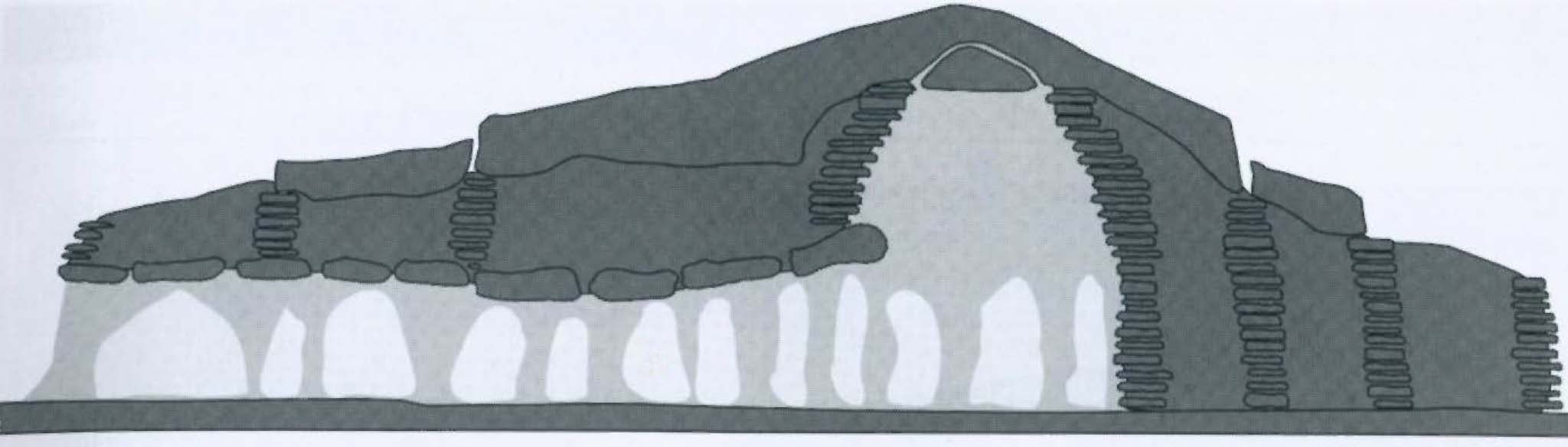 The internal makeup of a mound