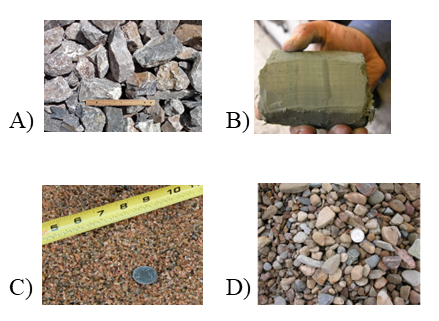 Different sediment types