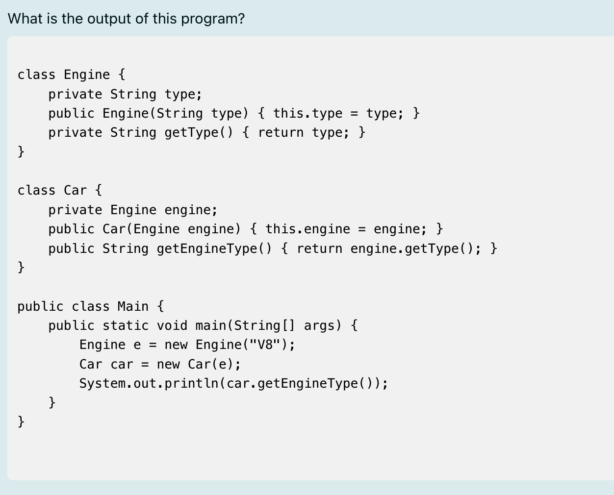 What is the output of this program?