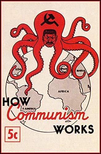 Bonoff How Communism Works Poster Octopus Josef Stalin Cold War Wall Art  Decoration Metal Plaque Poster Metal Sign 8X12 Inches : Amazon.co.uk: Home  & ...
