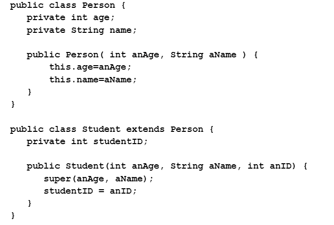Inheritance - constructor super