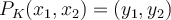 P_K(x_1,x_2) = (y_1,y_2)