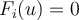 F_i(u) = 0
