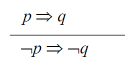 Ha p, akkor q. Igaz-e ekkor, hogy ha nm p akkor nem q?