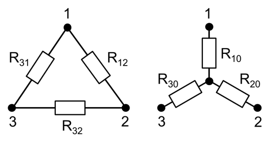 Dreieck-Stern Transformation