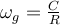  \omega_g=\frac{C}{R} 