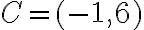 C=(-1,6)