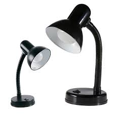 Flexibilis asztali lámpa E27, fekete, 20 cm - Webszazas.hu