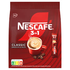 Nescafé 3in1 Classic Smooth & Rich azonnal oldódó kávéspecialitás 10 x 16,5  g (165 g) - Tesco Groceries