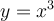  y = x ^{3} 