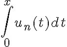 \int_0^x u_n(t)dt