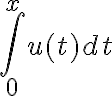 \int_0^x u(t)dt