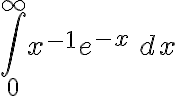 \int_0^\infty x^{-1} e^{-x} \, dx