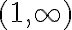  (1,\infty)