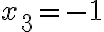  x_3=-1 