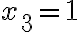  x_3=1 