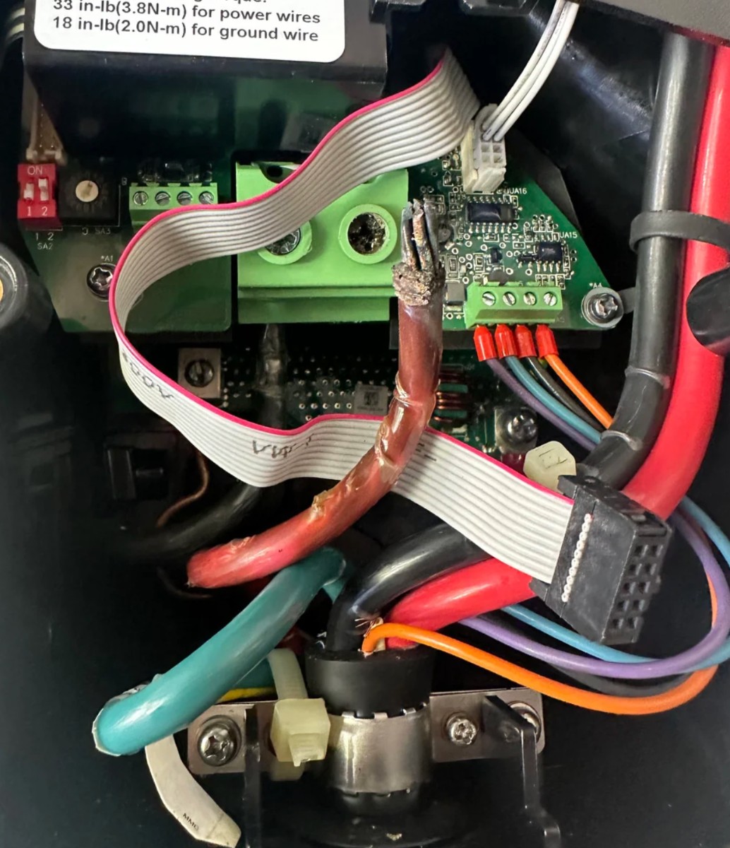 Tesla Wall Connector Loose Wiring