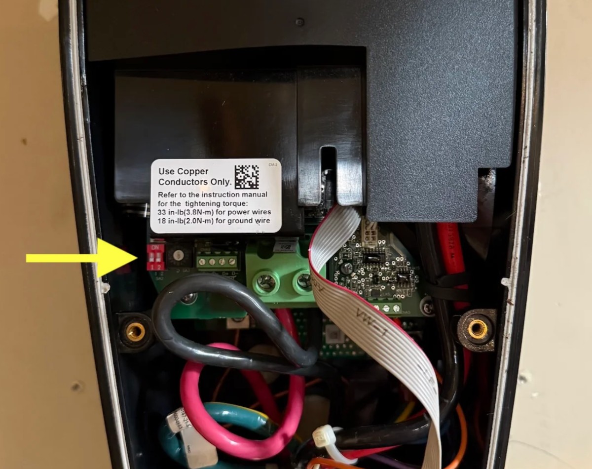 Tesla Wall Connector DIP Switch