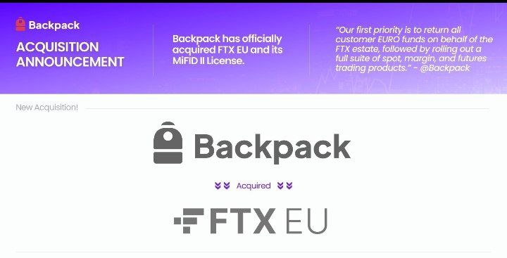 Backpack Exchange Acquires FTX EU in $32.7 Million Deal: What This Means for the European Crypto Market