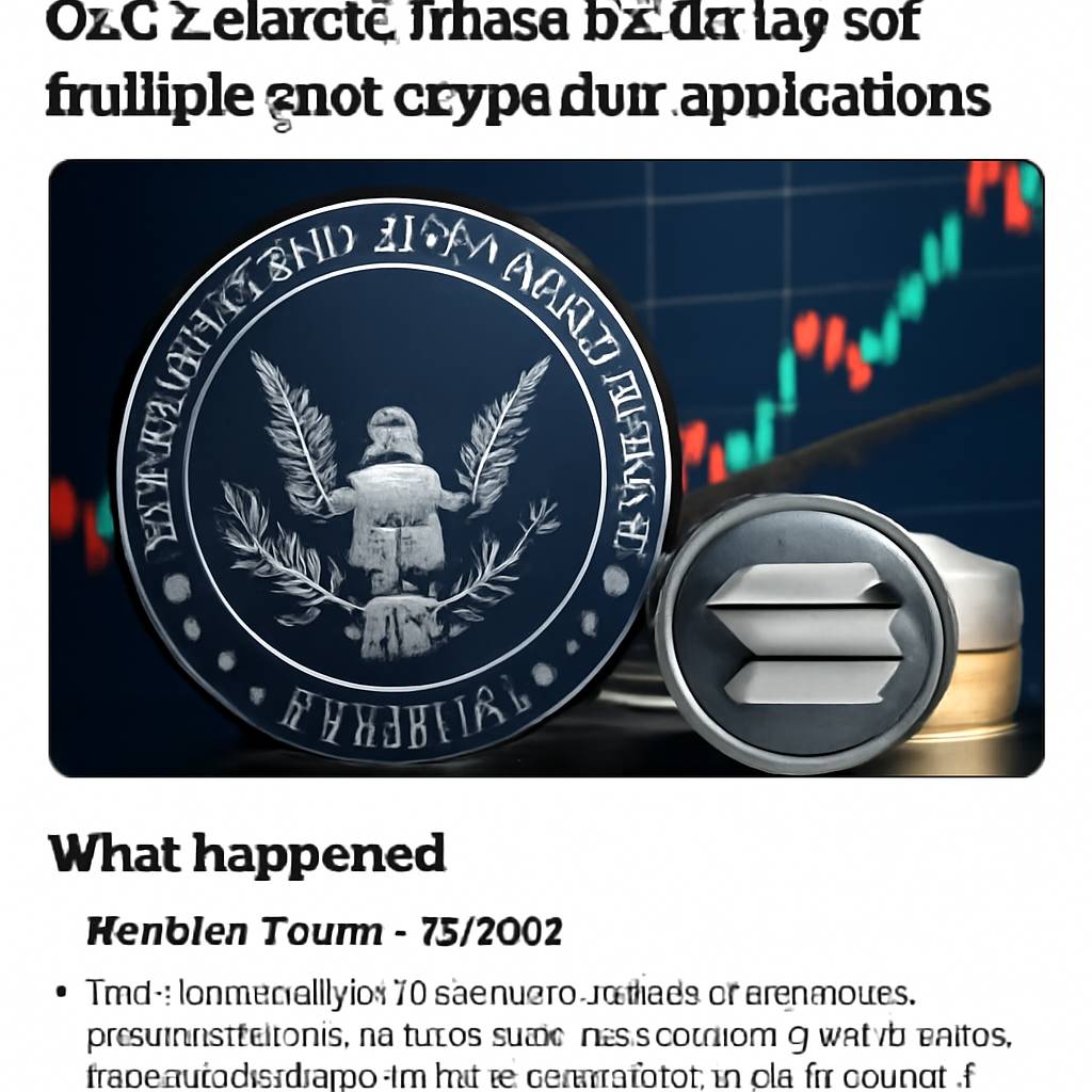 SEC เลื่อนตัดสิน ETF ตุลาคม จุดเสี่ยง SOL และ XRP