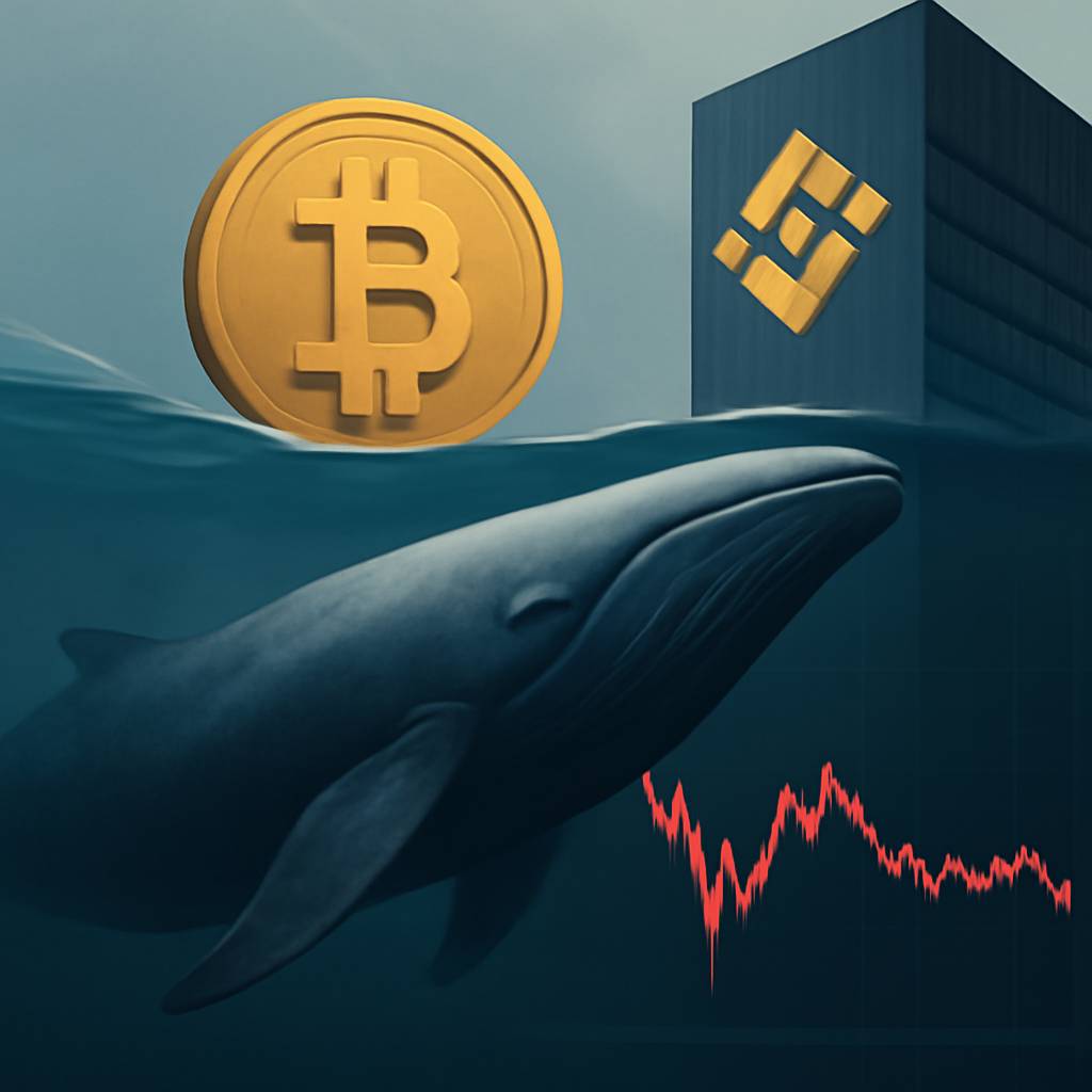 วาฬย้าย 1561 BTC เข้า Binance เสี่ยงขายกดราคา