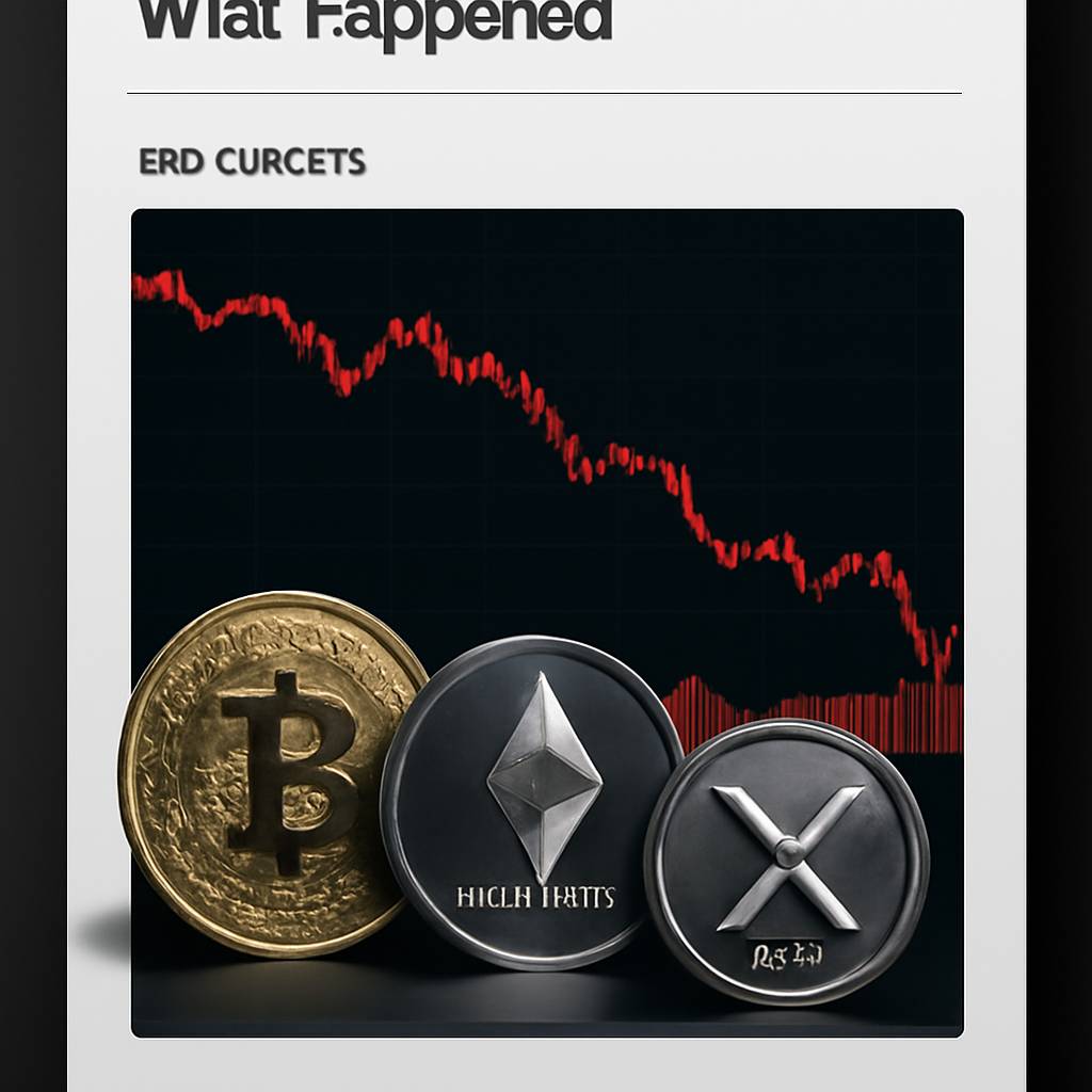 สิ้นเดือนเสี่ยง Bitcoin Ether XRP ปรับลง