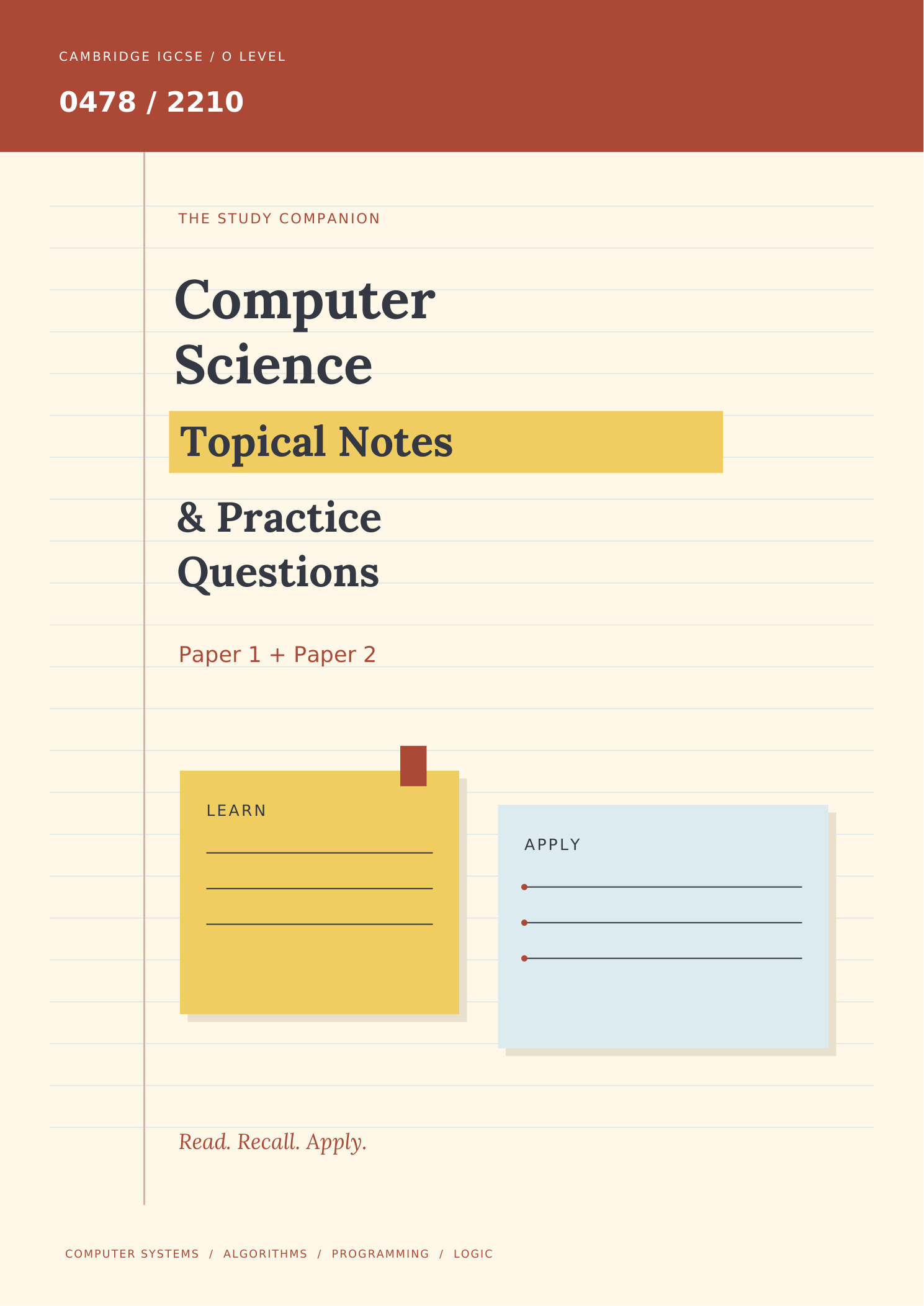 Cover of Topical Notes & Practice Questions
