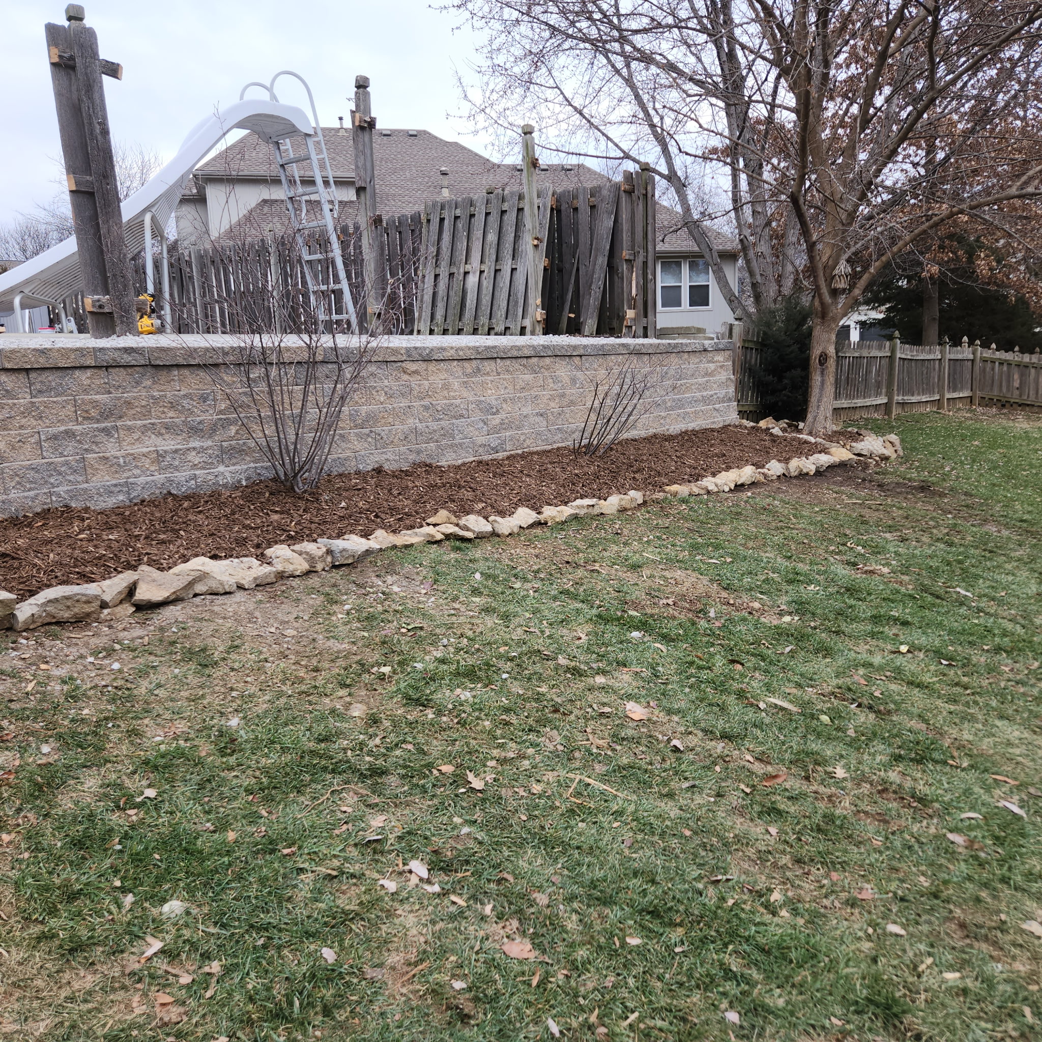 Backyard Overhaul & Retaining Wall Build in Kansas City — photo 7