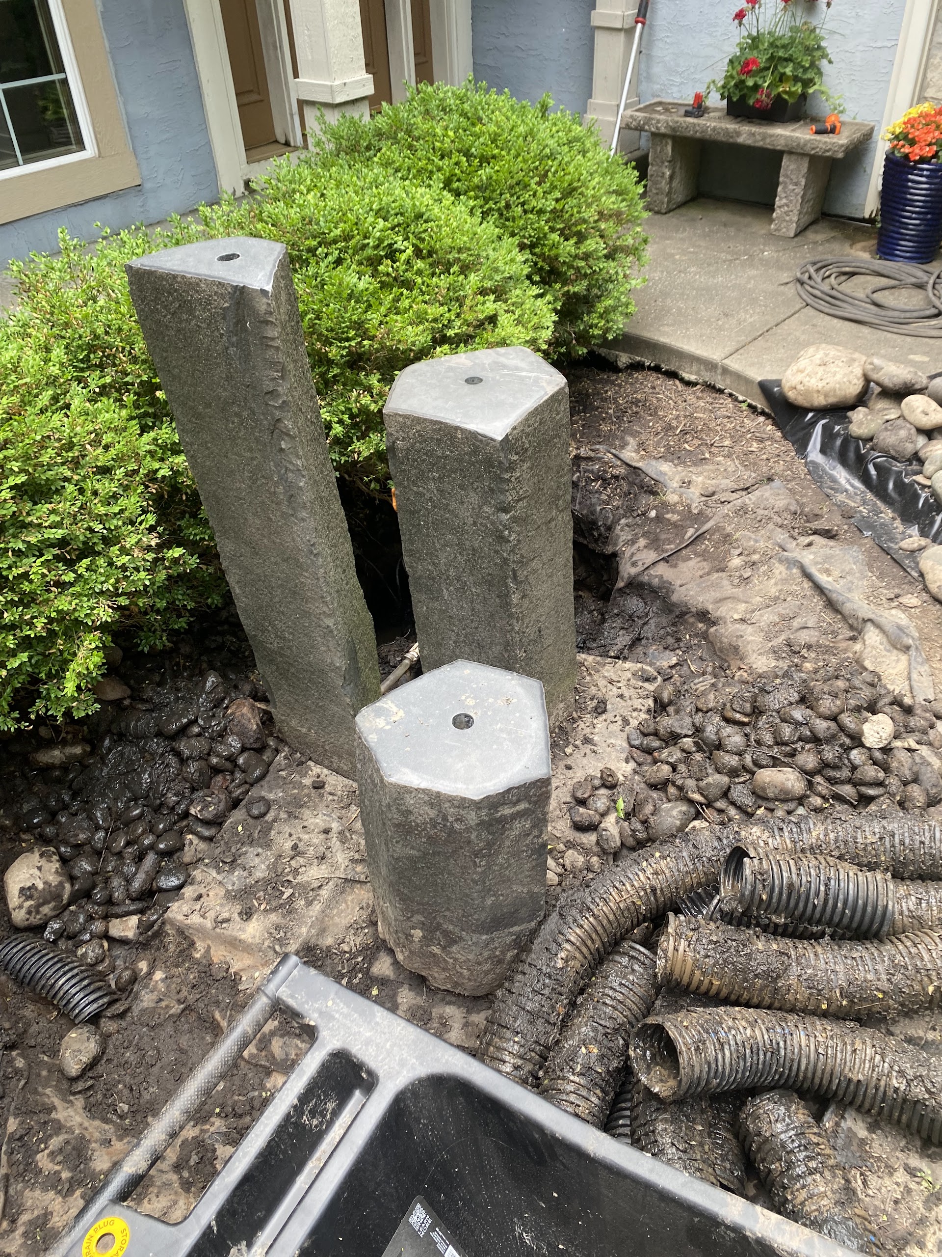Front Yard Fountain Renovation in Kansas City — photo 11