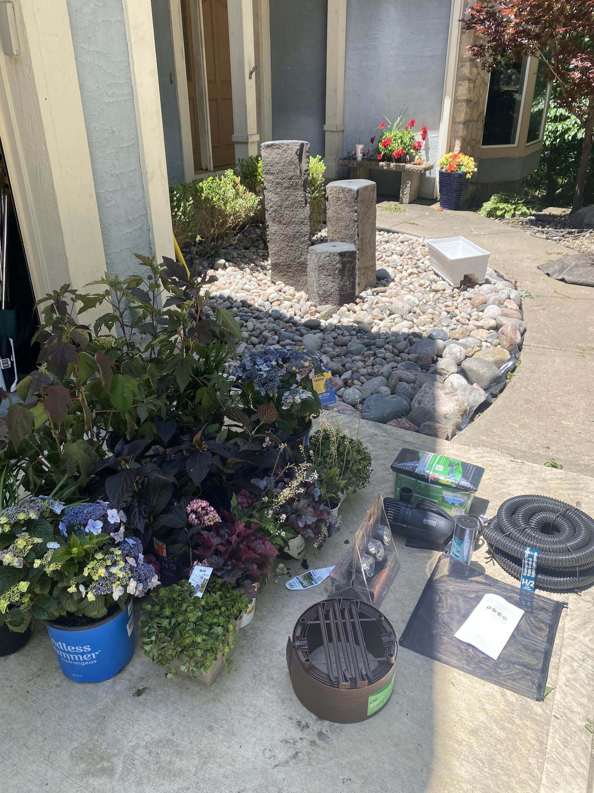 Front Yard Fountain Renovation in Kansas City — photo 12