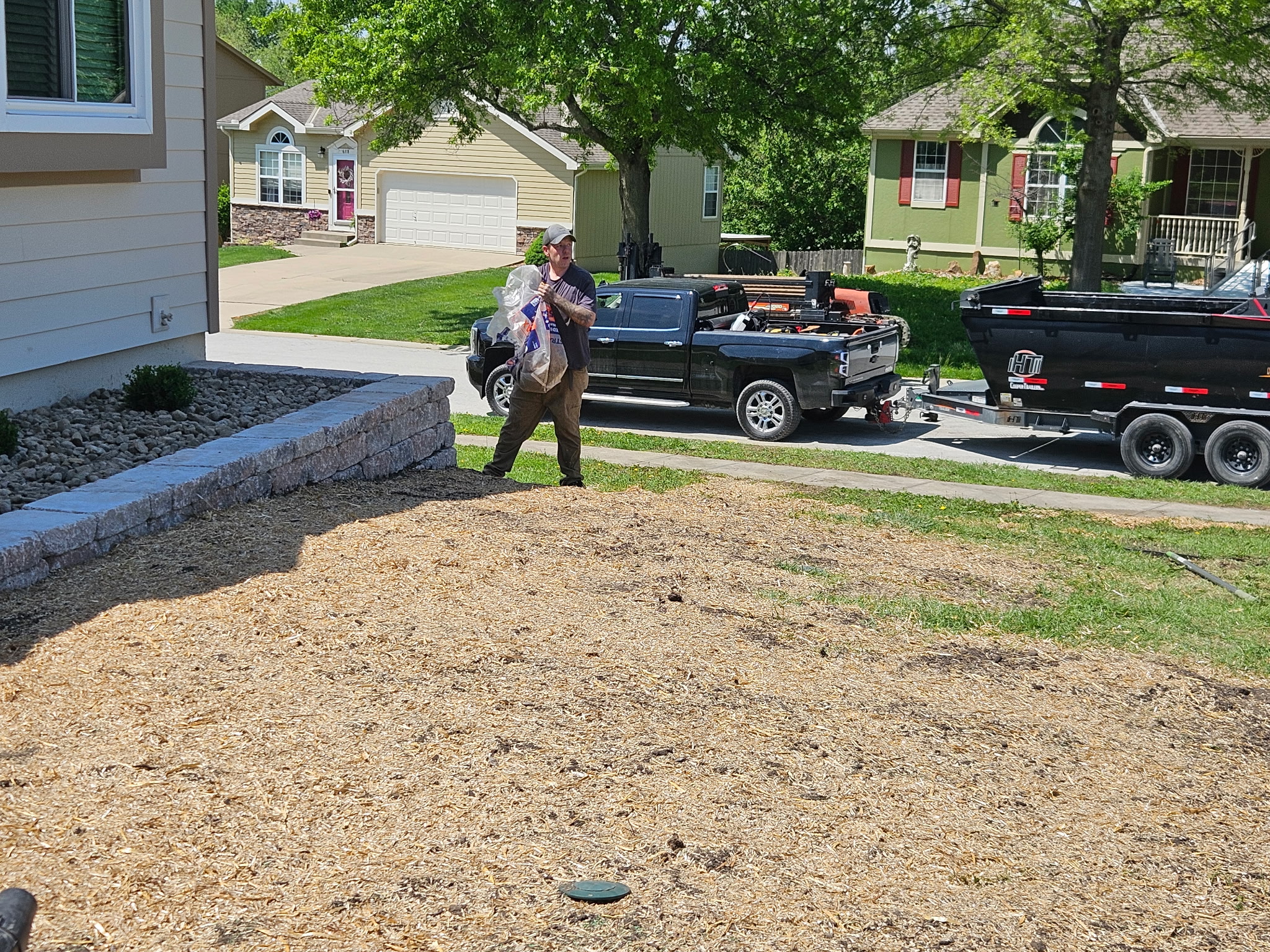 Front Yard Raised Garden Bed & Drainage in Raymore, MO — photo 4