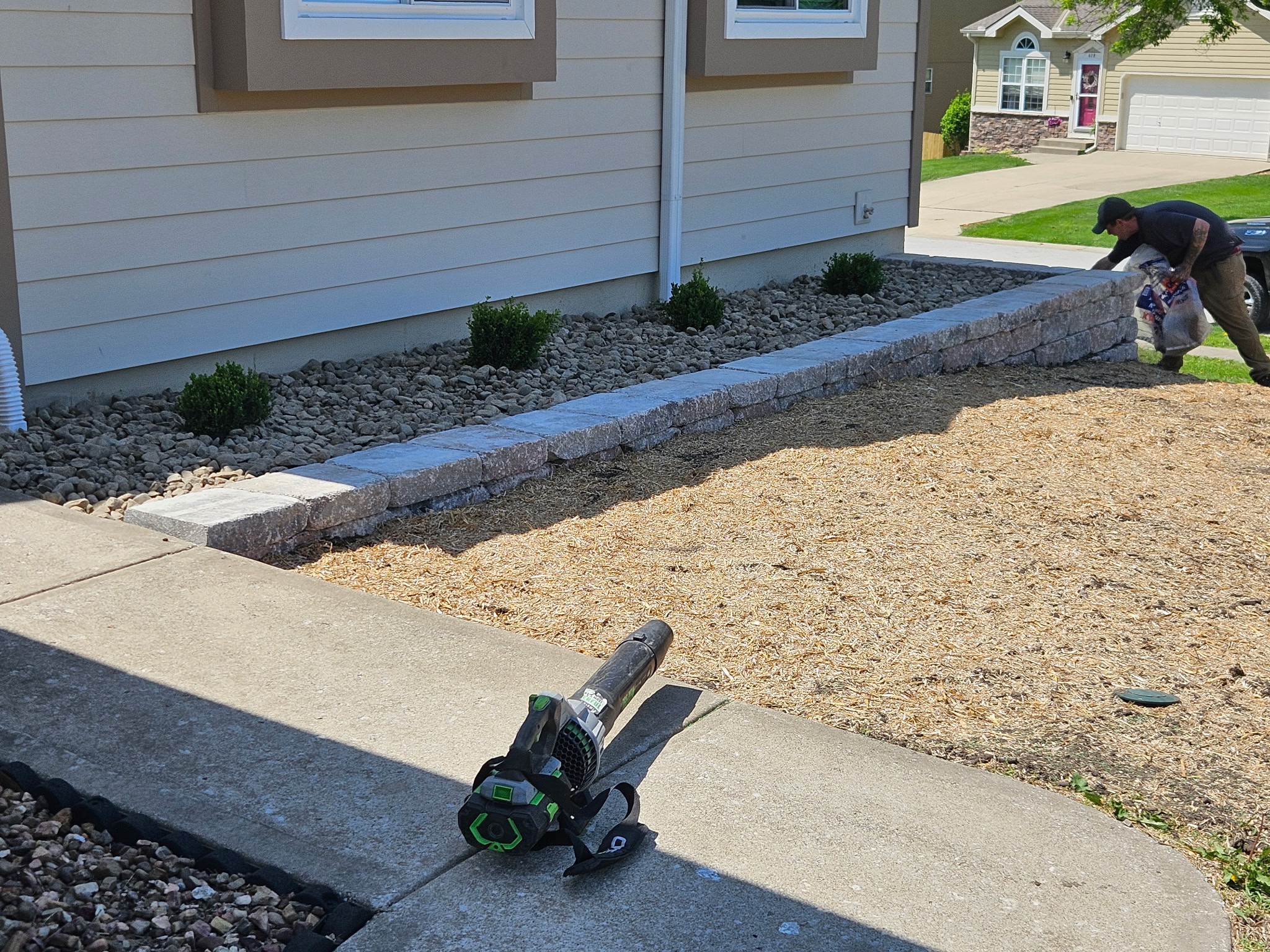 Front Yard Raised Garden Bed & Drainage in Raymore, MO — photo 5
