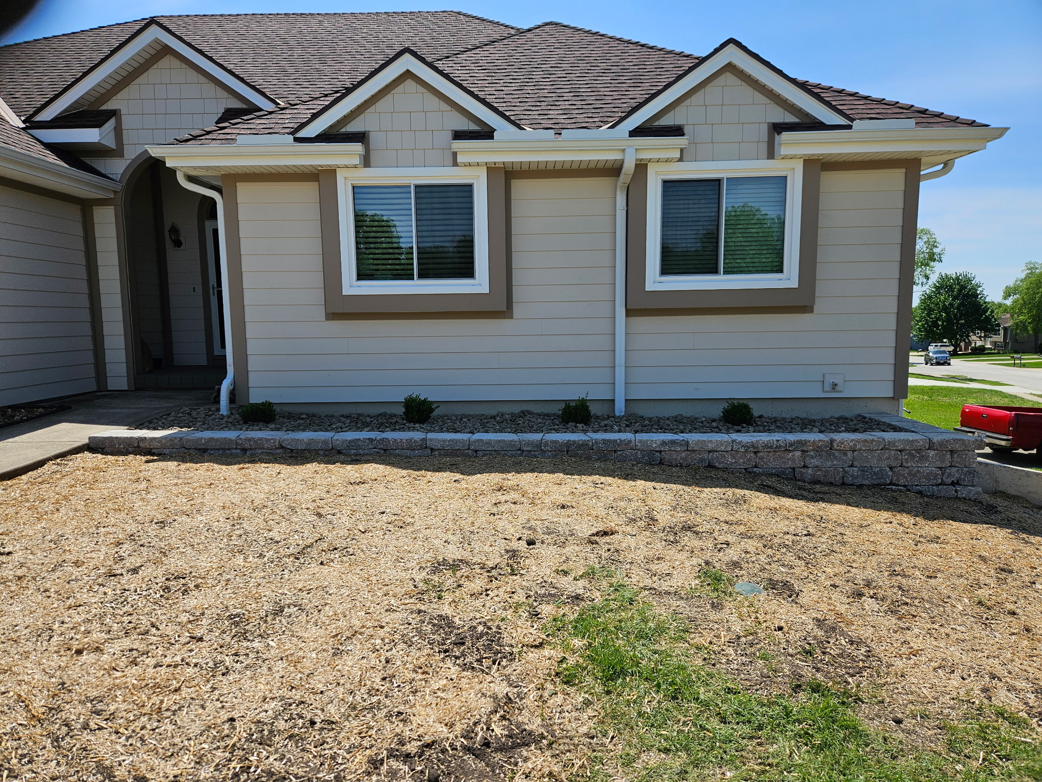 Front Yard Raised Garden Bed & Drainage in Raymore, MO — photo 9