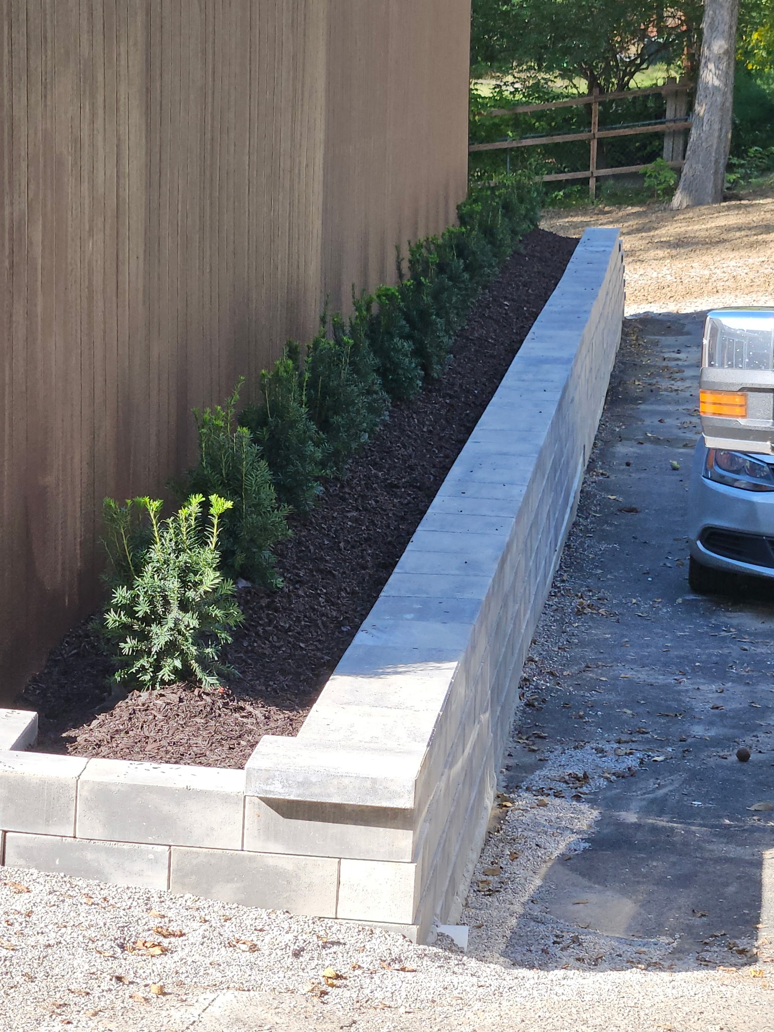 Retaining Wall and Driveway Extension in Gladstone, MO