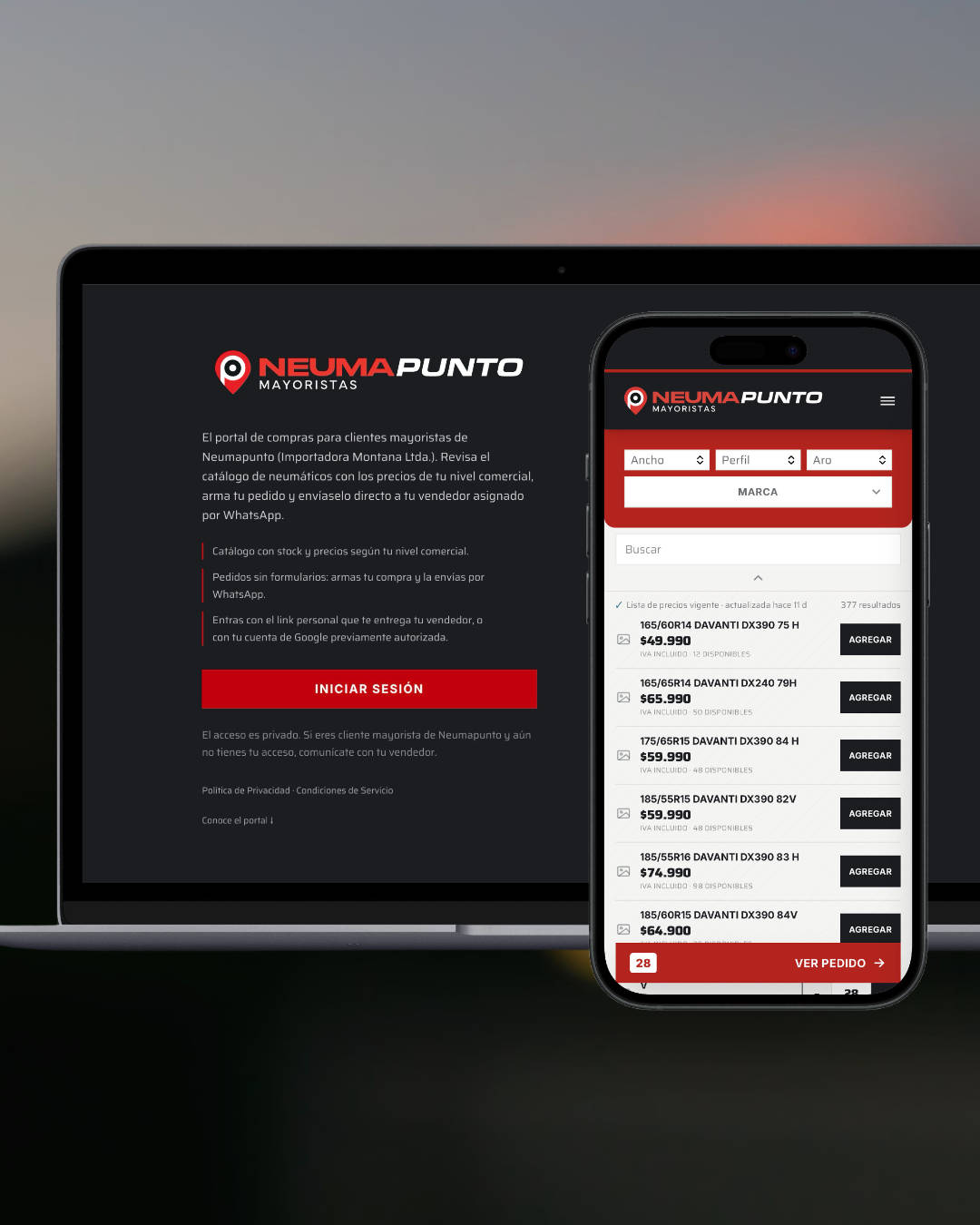 Plataforma B2B Mayoristas