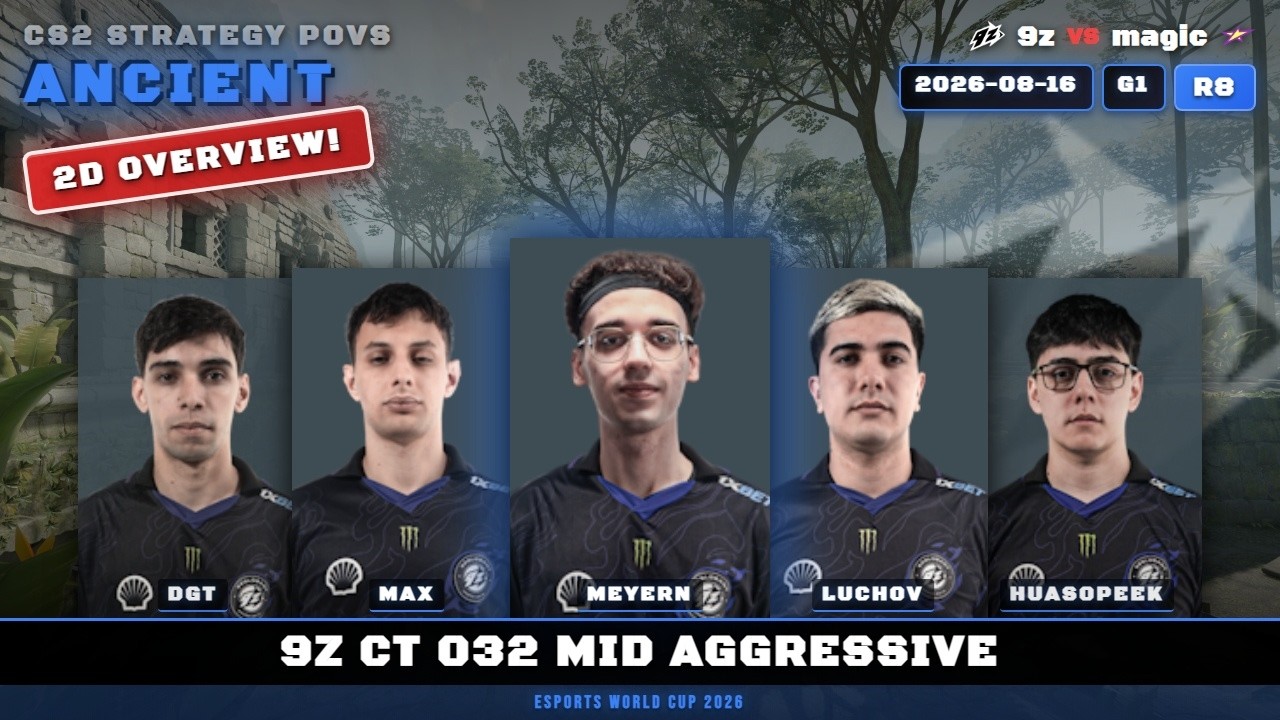 9z CT 032 Mid Aggressive vs magic - Ancient - Esports World Cup 2026