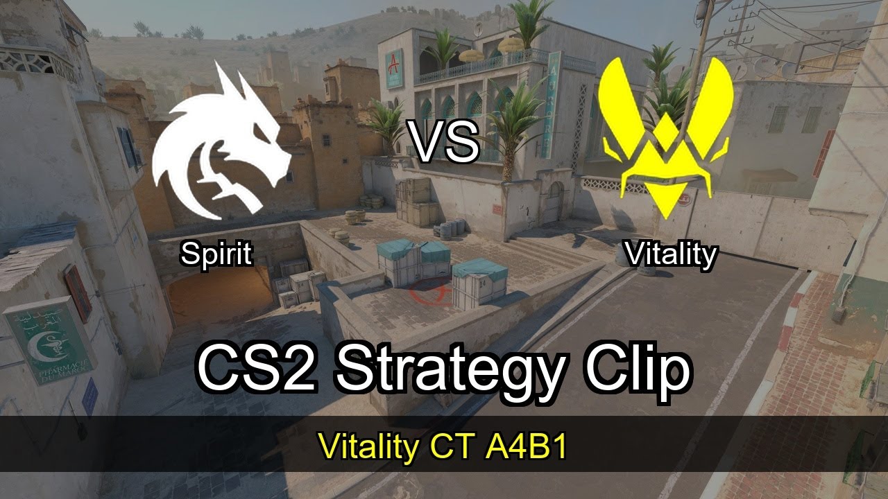 Vitality CT A4B1 vs Spirit - Dust2 - StarLadder Budapest Major 2025