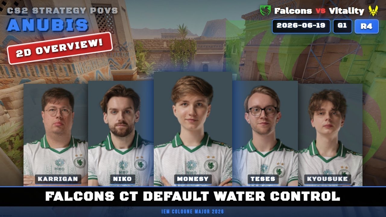 Falcons CT Default Water Control vs Vitality - Anubis - IEM Cologne Major 2026