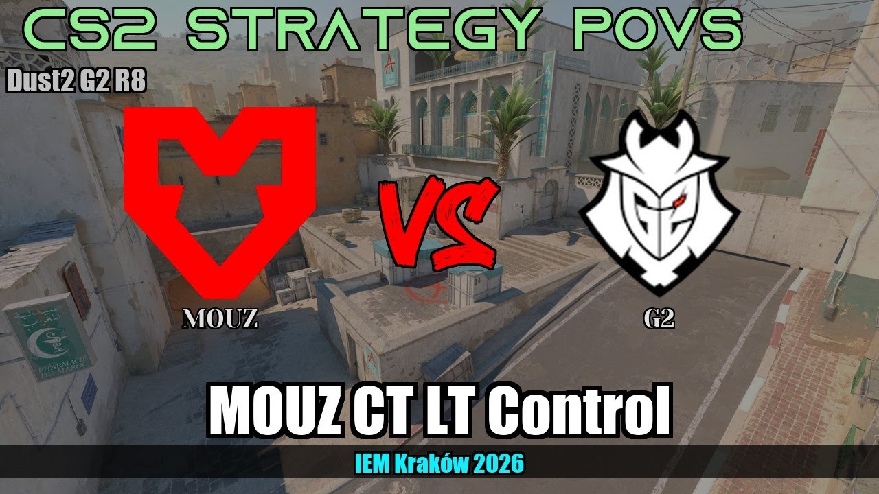 MOUZ CT LT Control vs G2 - Dust2 - IEM Kraków 2026