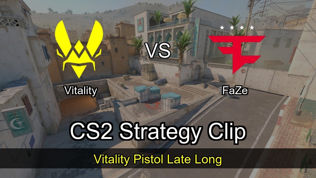 Vitality Pistol Late Long vs FaZe - Dust2 - StarLadder Budapest Major 2025