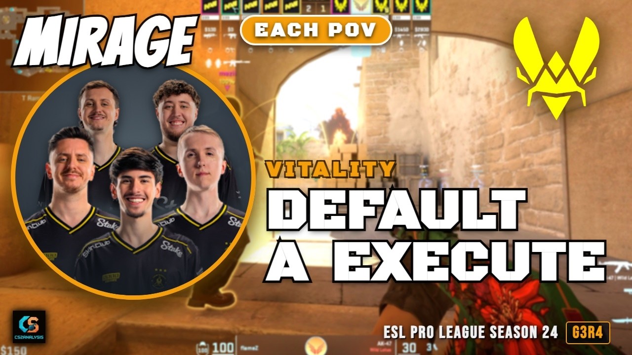 Vitality Default A Execute vs Natus Vincere - Mirage - ESL Pro League Season 24